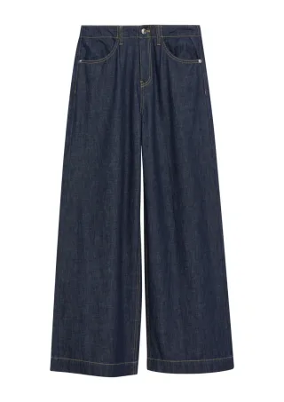 comma - Marlene-Jeans mit weitem blau - Gr. - 34