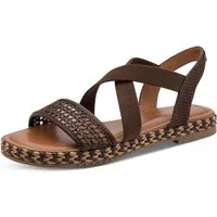 Tamaris Riemchensandale Sommerschuh, Sandalette mit bestickter Sohle