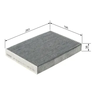 Bosch Aktivkohle-Innenraumfilter Fiat Nissan Opel Renault