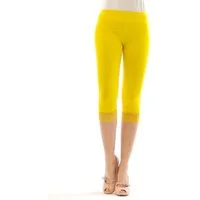 SYS 3/4-Leggings Capri 3/4 Leggings Spitze Leggins hauteng Damen