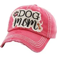 Sporty Baseball Cap Dog Mom Damen Baseballcap Vintage Washed Cap Vintage used Look