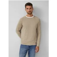 s.Oliver Longpullover Strickpullover Raglanpullover aus reiner Baumwolle