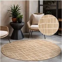 Ted Baker Teppich Crouch, Wendeteppich, rund, Höhe: 8 mm, Designteppich, Wetterfest, Pflegeleicht, Modern, Wohnzimmer, Terrasse