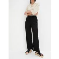 bonprix Jerseyhose aus Strukturjersey, Loose Fit Passform, mit Elasthan-Anteil