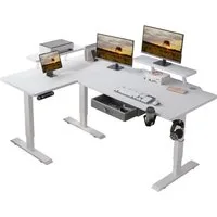 IvyIvy Gamingtisch L-förmiger höhenverstellbarer schreibtisch elektrisch 160x91cm (1-St)