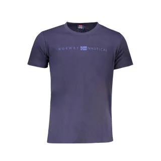 Norwegen 1963 Blau Baumwolle Herren T-Shirt