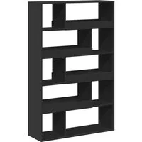 vidaXL Bücherregal Raumteiler Schwarz 100x33x156,5 cm Holzwerkstoff, 1-tlg.