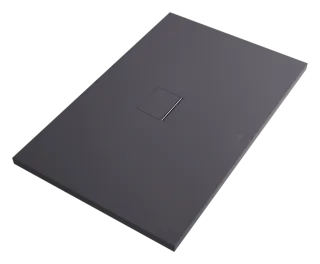 Villeroy & Boch Duschwanne Squaro Infinity (1810SQI2) 1800x1000x40mm Quaryl Anthracite UDQ1810SQI2V-1S
