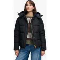 Superdry Steppjacke PREMIUM HOOD PUFFER JKT Kunstfaser, relaxed fit