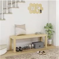 HOMCOM Sitzbank Küchenbank im Landhaus Design Esszimmerbank Holz (Essbank, 1-St., Holzbank), Natur 120 x 33 x 45 cm