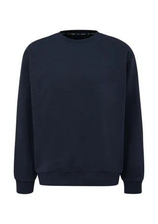 Q/S designed by - Sweatshirt mit Logo-Stickerei blau - Gr. - M