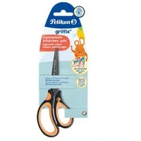 Pelikan Universalschere Pelikan Schere griffix® Schulschere spitz für Rechtshänder, NeonBla...
