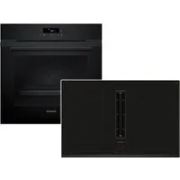 SIEMENS Backofen-Set, mit Teleskopauszug nachrüstbar, Pyrolyse-Selbstreinigung, Powerboost-Funktion, Timer