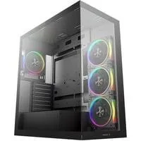 CG580 4F V2, Tower-Gehäuse schwarz, Tempered Glass x 2
