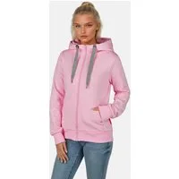 salzhaut Sweatjacke SÖÖTE - LOVE RÜCKEN Damen Tailliert komfortabler Fit, nordisch klar – entspannter Look mit Haltung