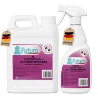 FUTUM Insektenspray Anti-Bettwanzen-Spray Floh-Mittel Ungeziefer-Spray, 2.5 l, auf Wasserbasis, geruchsarm, brennt / ätzt nicht, biozidfreie Formel