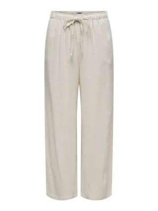 ONLY - ONLSIESTA MW PULL-UP LINEN BL PNT NOOS Moonbeam - Gr. - 32