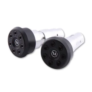 % Highsider CONERO Typ 2 Lenkergewichte m.Spiegelaufnahme Lenkerendenspiegel schwarz MATT, universal