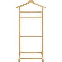 HAKU Herrendiener Anzugständer, Dressboy, Kleiderboy, Kleiderbutler, Stiller Diener, (1 St), freiform - aus Bambus natur -B/T/H 48/36/97 cm