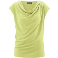 HempAge Wasserfallshirt Wasserfallausschnitt Top Hanf/Biobaumwolle Normal Fit
