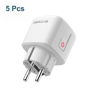 [5 Pcs] BlitzWolf® BW-SHP15 Zigbee 3.0 16A 3680W Smart Plug Wireless Power Socket Outlet EU Plug APP Remote Control / Vo
