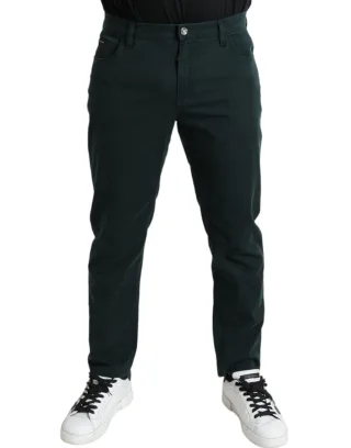 Schlanke Baumwollhose