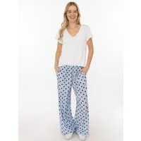 Zwillingsherz Stoffhose Sommerhose "Punkte" allover-Punktemuster, elastischer Bund mit Bindeband