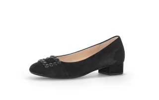 pius gabor - elegante Pumps Rauleder schwarz schwarz - Gr. - 4.5 UK
