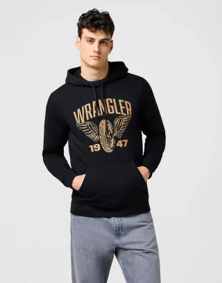 Wrangler – AMERICANA Kapuzenpullover – Marineblau