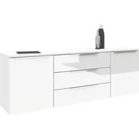 borchardt Möbel Sideboard Oliva, hängend oder stehend mit Metallgriffen, Breite 166 oder 200cm, 2 Türen 3 Schubfächer