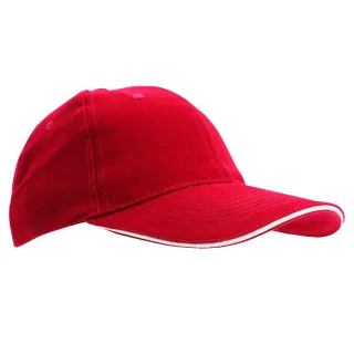SOLS Unisex Buffalo Baseballkappe (Rot/Weiß)