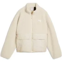 PUMA Wendejacke REFIBRE SHERPA JACKET W sportlicher Stil, mit Reißverschluss, mit Cargotasche, aus Rippware
