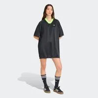 adidas Originals Shirtkleid ADICOLOR JACQUARD OVERSIZE sportlicher Stil, moderner 2000er-Vibe, aus Satin