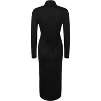Mamalicious Umstandskleid MLLEVY LS ROLLNECK JRS MIDI DRESS NOOS aus Viskosemischung mit Jersey, enge Passform, pflegeleicht, elastisch
