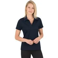 Trigema Poloshirt TRIGEMA Poloshirt ohne Knopfleiste (1-tlg)
