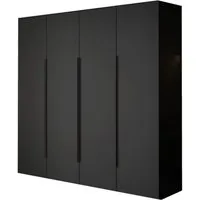 Compleo Drehtürenschrank mit Metallgriffe STELLS, Elegant design, Kleiderstange