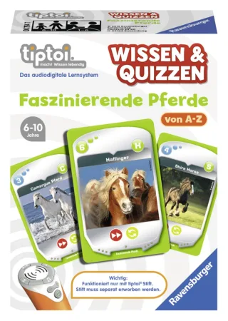 Ravensburger 00754 - tiptoi Spiel Wissen & Quizzen: "Faszinierende Pferde"
