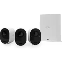 ARLO Überwachungskamera Ultra 2 4K 3er Set VMS5340-200EUS Kabellos WLAN 4K