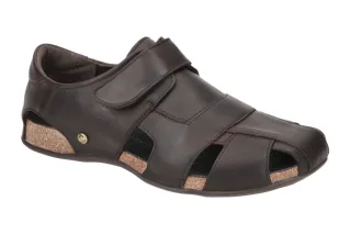 Panama Jack Fletcher Basics C1 marron Herren Sandale Braun Gummisohle Klettve...