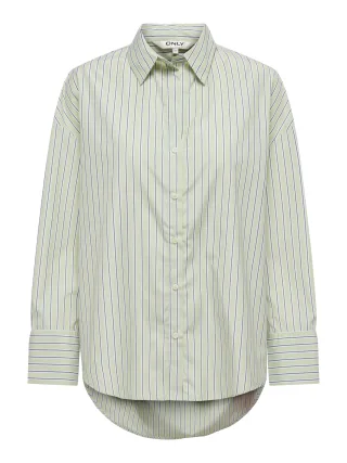 ONLY - ONLOREGON ALVA LS REG SHIRT NOOS WVN Celadon Green - Gr. - XL
