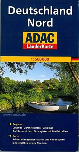 ADAC Länderkarte Nord-Deutschland 1:500.000
