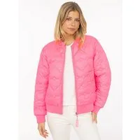 Zwillingsherz Bomberjacke "Be Happy" modisch, Kontrastdetails, regular fit, langärmelig, mit Herzsticker