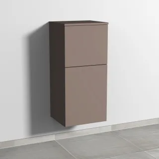 Sanipa 3way Mittelschrank mit 1 Tür und 1 Auszug, Taupe-Matt, SP1291T SP1291T