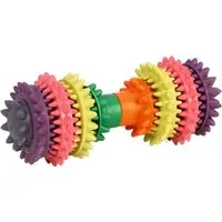 Beeztees Spielknochen Hundespielzeug Hantel Gummi zur Zahnpflege