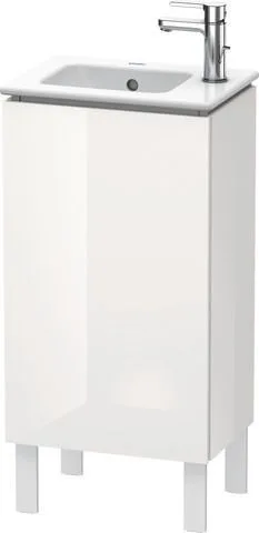Duravit L-Cube Waschtischunterbau bodenstehend Weiß Hochglanz 420x294x704 mm - LC6273L8585 LC6273L8585