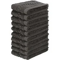 OTTO home Waschlappen Regona, Seiftücher 30x30cm, flauschig und weich, 500 gr/m², (Set, 10-St), Premium Handtücher mit Bordüre, Handtuch-Set, 100% Baumwolle