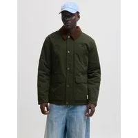 Jack & Jones Fieldjacket JORNORREBRO PADDED BARN JACKET SN Kunstfaser, mit Knopfleiste