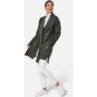 MADELEINE Strickjacke Lange Strickjacke mit Glanz