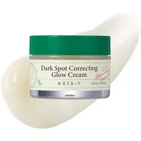 AXIS-Y Gesichtspflege Dark Spot Correcting Glow Cream 50ml – vegane, parfümfreie Feuchtigkeitscreme gegen dunkle Flecken mit Niacinamide, Alpha-Arbutin, & Vitamin C – Gel-zu-Wasser-Textur für empfindliche Haut