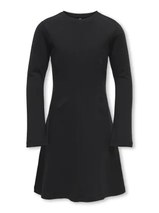 KIDS ONLY - KOGEVA L/S BELLSLEEVE DRESS JRS Black - Gr. - 152